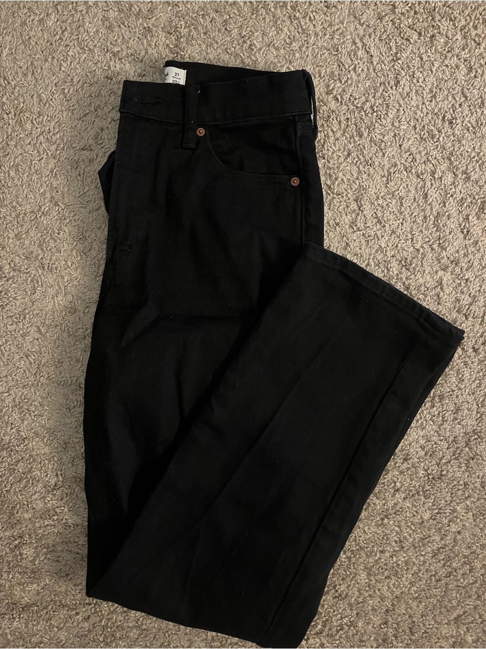 Abercrombie & Fitch Curve Love Ultra High Rise 90s Straight Jean